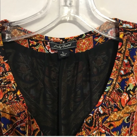 Lucky Brand Boho Dress with Gathered Waist - Picture 3 of 9